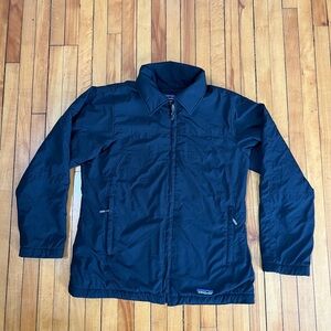 Patagonia Shelled Synchilla Fleece Lined Windbreaker Zip Jacket Women’s S Black